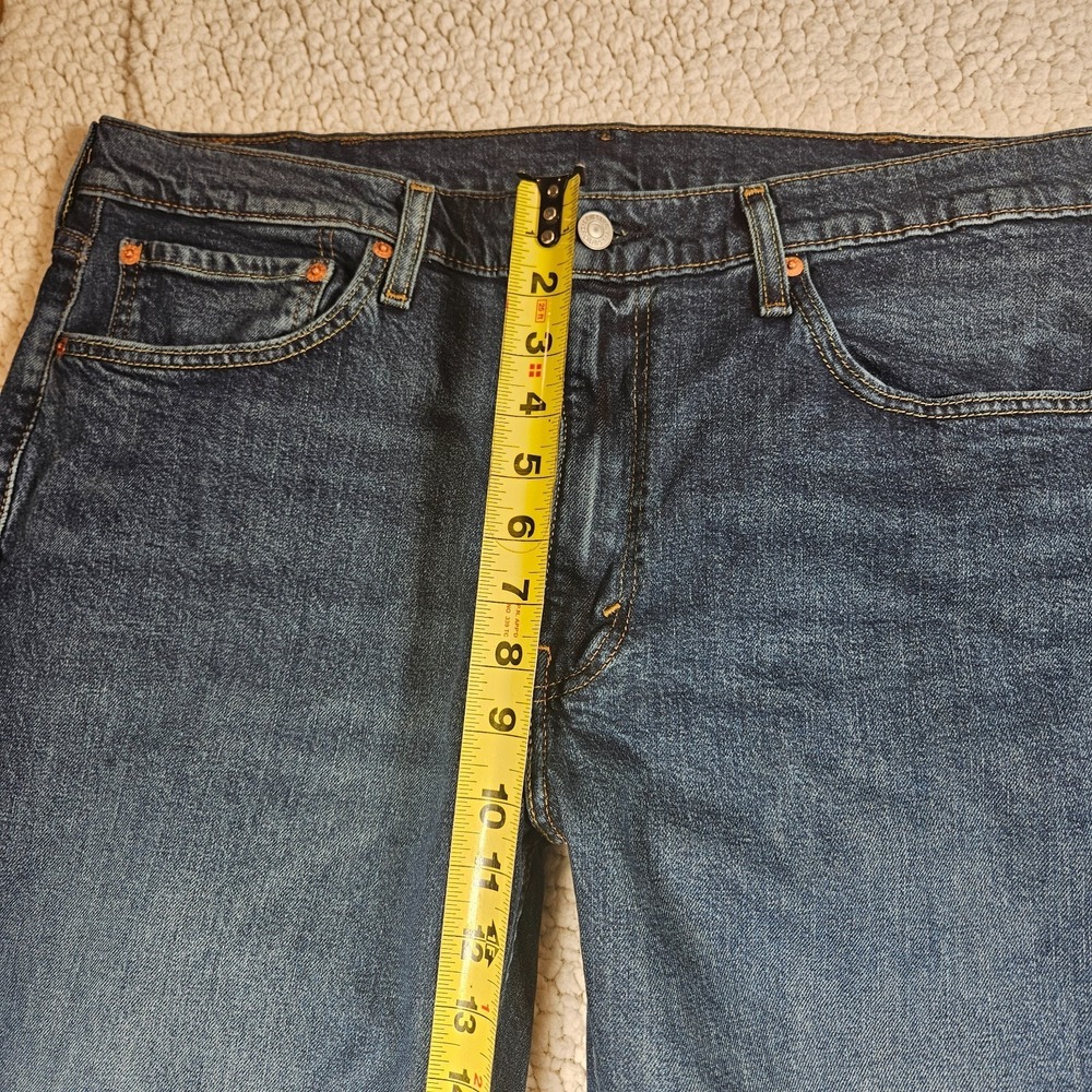Mens Levis 514 Straight Fit Jeans Dark Wash Blue Denim 38x30 Lot of 2 - Picture 8 of 14